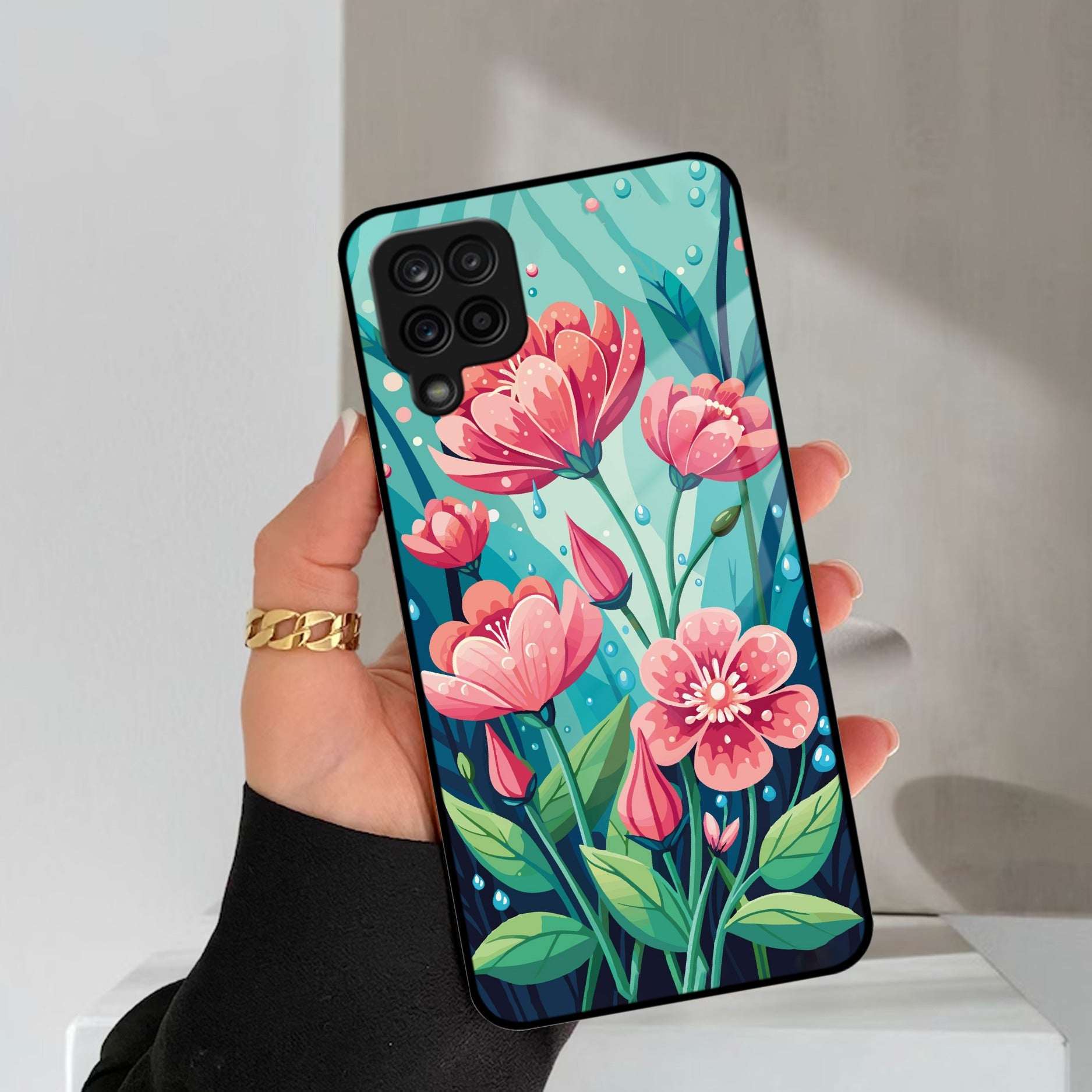 Tears of Spring Glass Case Cover For Samsung Galaxy A42 5G