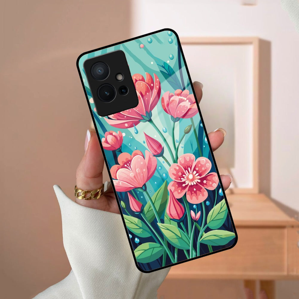 Tears of Spring Glass Case Cover For iQOO