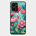 Tears of Spring Glass Case Cover For Vivo T2X 5G