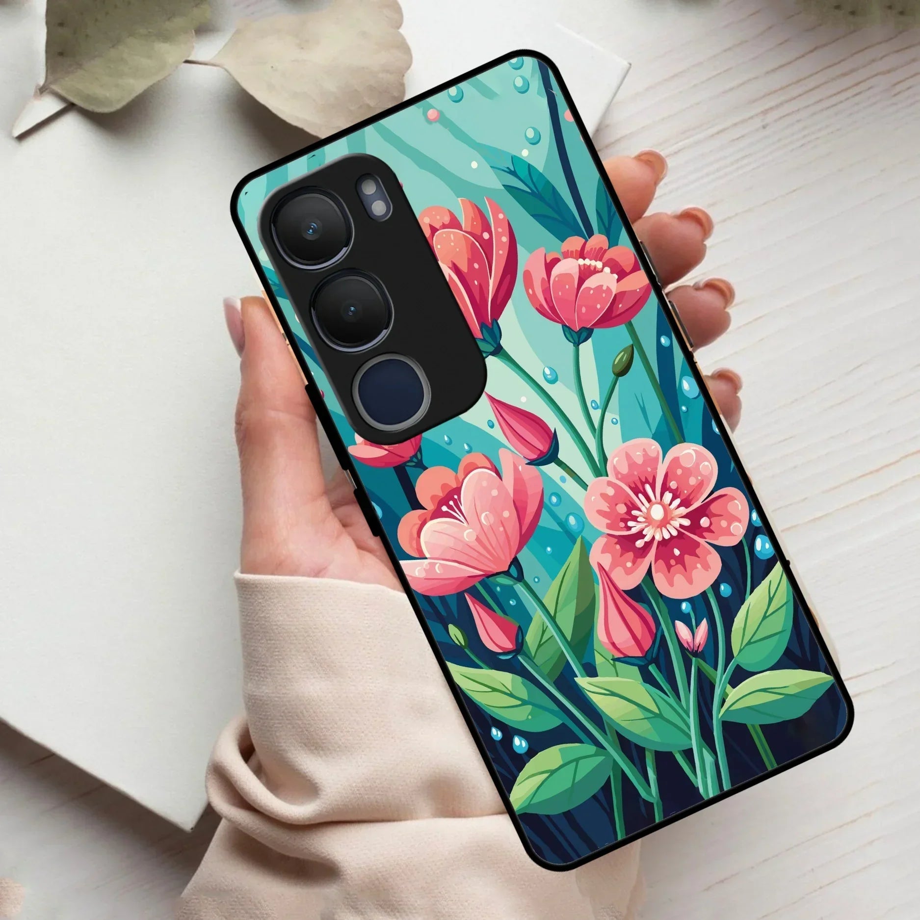 Tears of Spring Glass Case Cover For Vivo - ShopOnCliQ