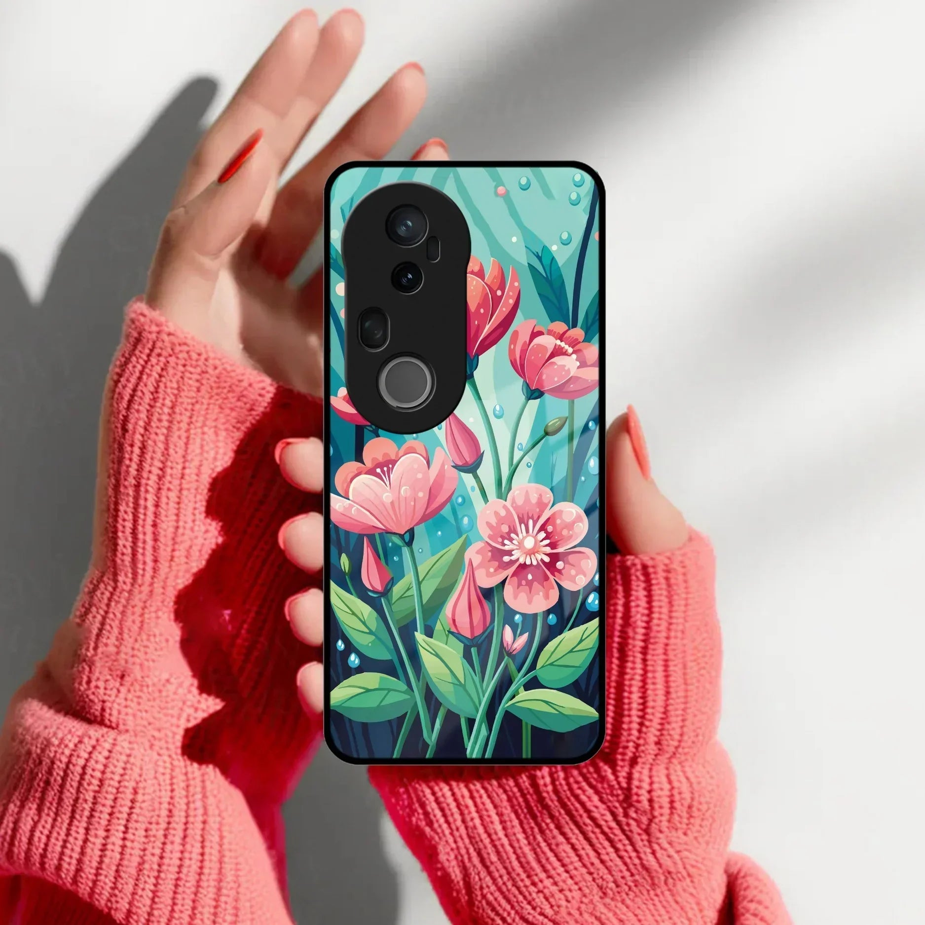 Tears of Spring Glass Case Cover For Vivo - ShopOnCliQ