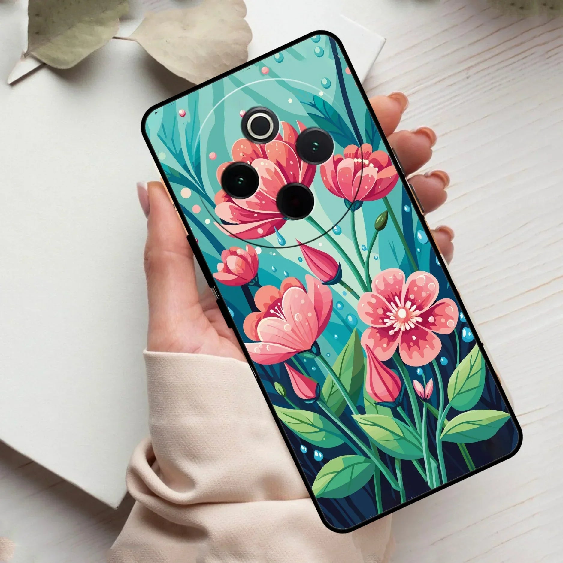 Tears of Spring Glass Case Cover For Vivo - ShopOnCliQ