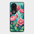Tears of Spring Glass Case Cover For Vivo T4R 5G