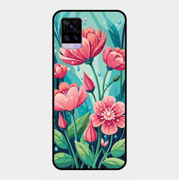 Tears of Spring Glass Case Cover For Vivo V20