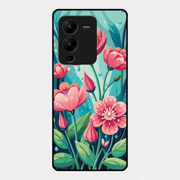 Tears of Spring Glass Case Cover For Vivo V25 Pro 5G