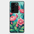 Tears of Spring Glass Case Cover For Vivo V27 Pro 5G