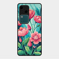 Tears of Spring Glass Case Cover For Vivo V30 5G