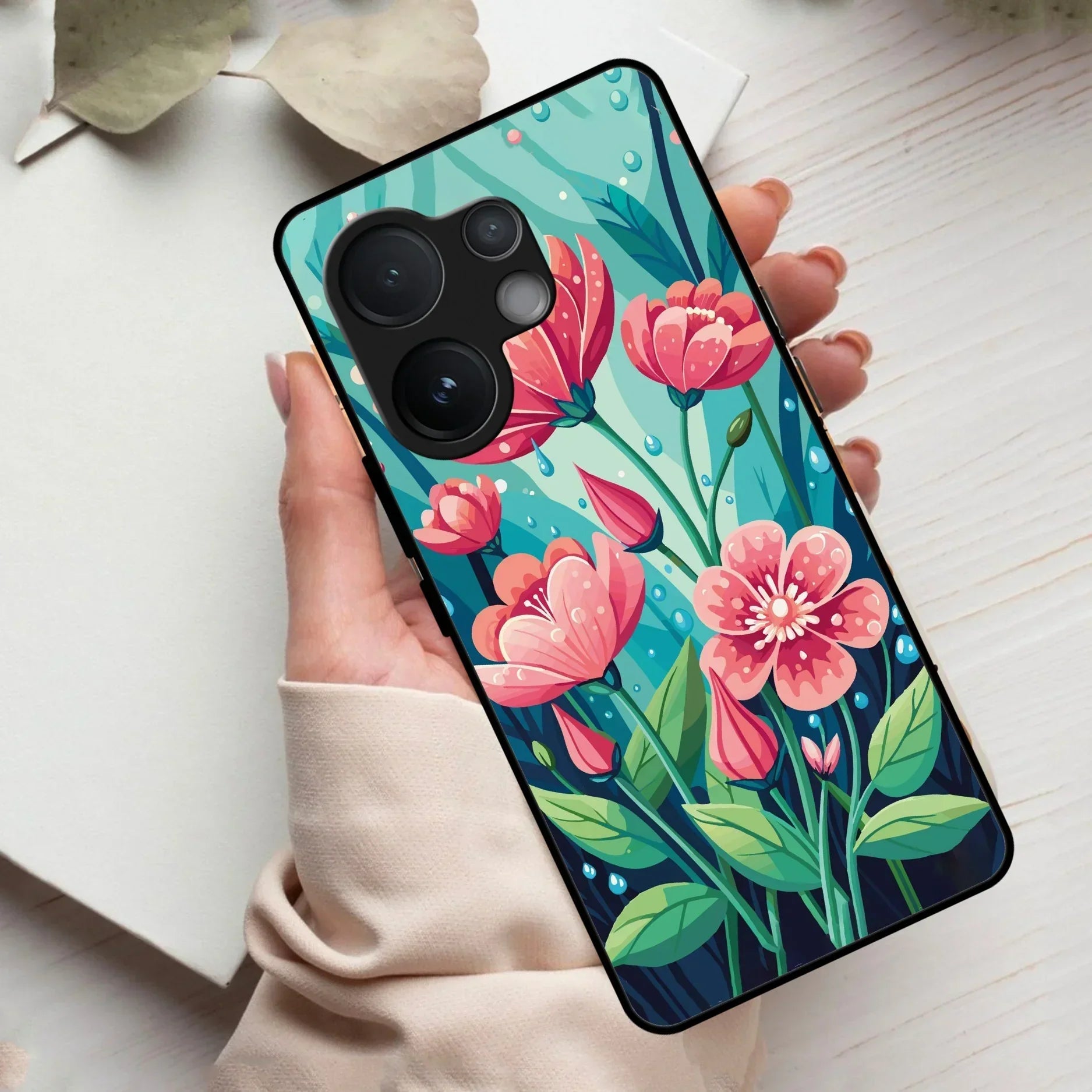 Tears of Spring Glass Case Cover For Vivo - ShopOnCliQ