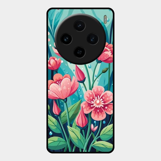 Tears of Spring Glass Case Cover For Vivo X100 5G