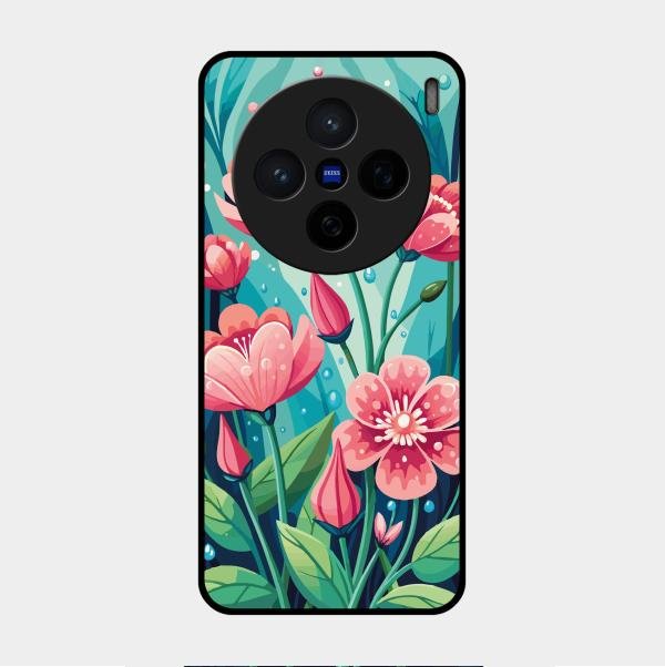 Tears of Spring Glass Case Cover For Vivo X200 5G