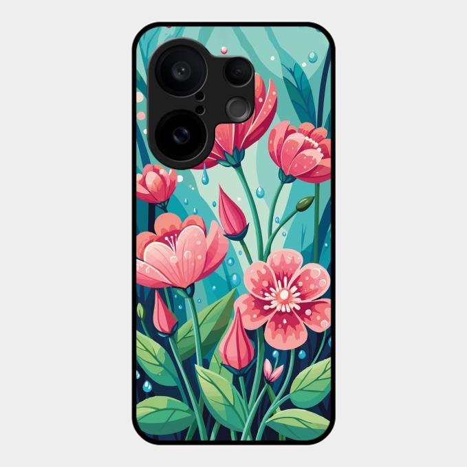 Tears of Spring Glass Case Cover For Vivo X200 Fe 5G