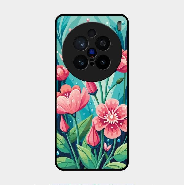 Tears of Spring Glass Case Cover For Vivo X200 Pro 5G