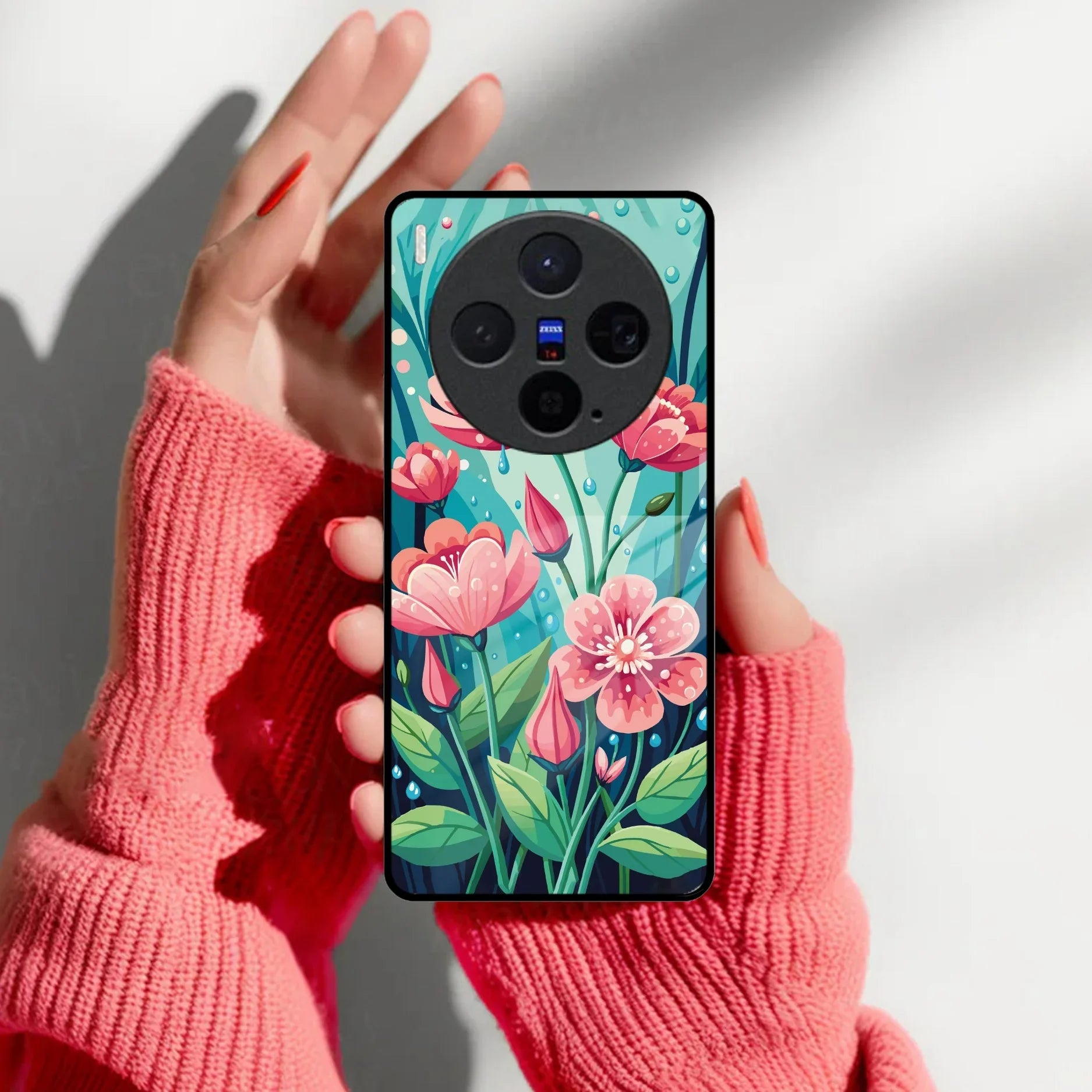Tears of Spring Glass Case Cover For Vivo