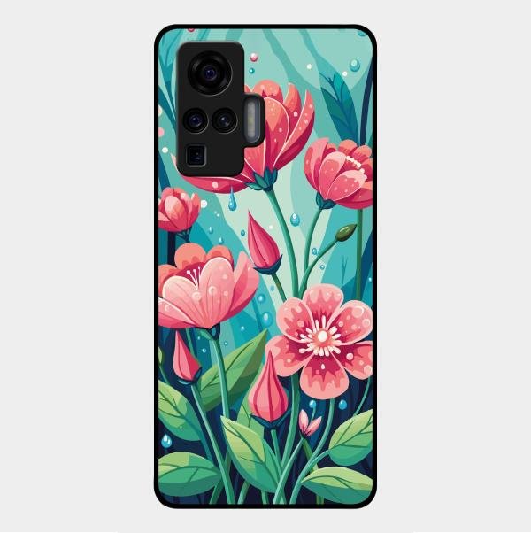 Tears of Spring Glass Case Cover For Vivo X50 Pro 5G