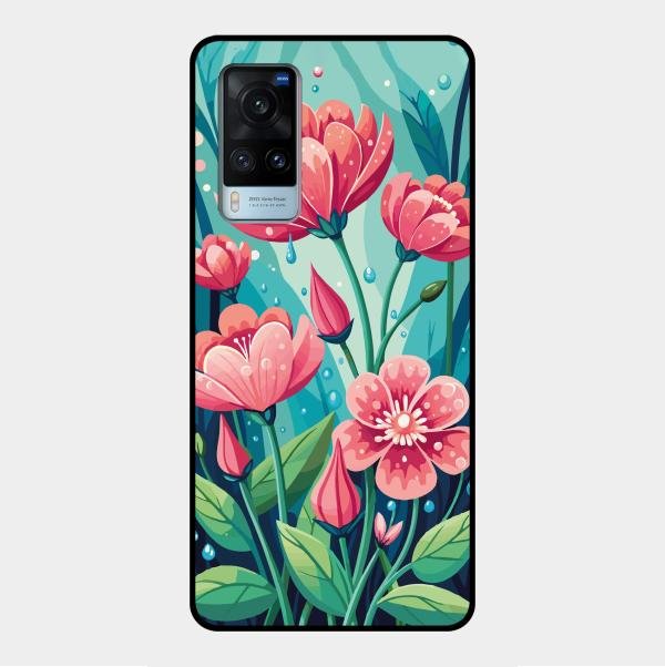 Tears of Spring Glass Case Cover For Vivo X60 5G