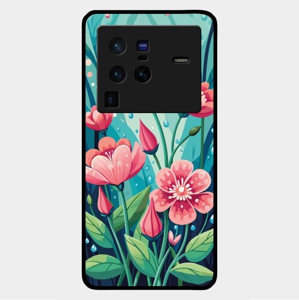 Tears of Spring Glass Case Cover For Vivo X80 Pro 5G
