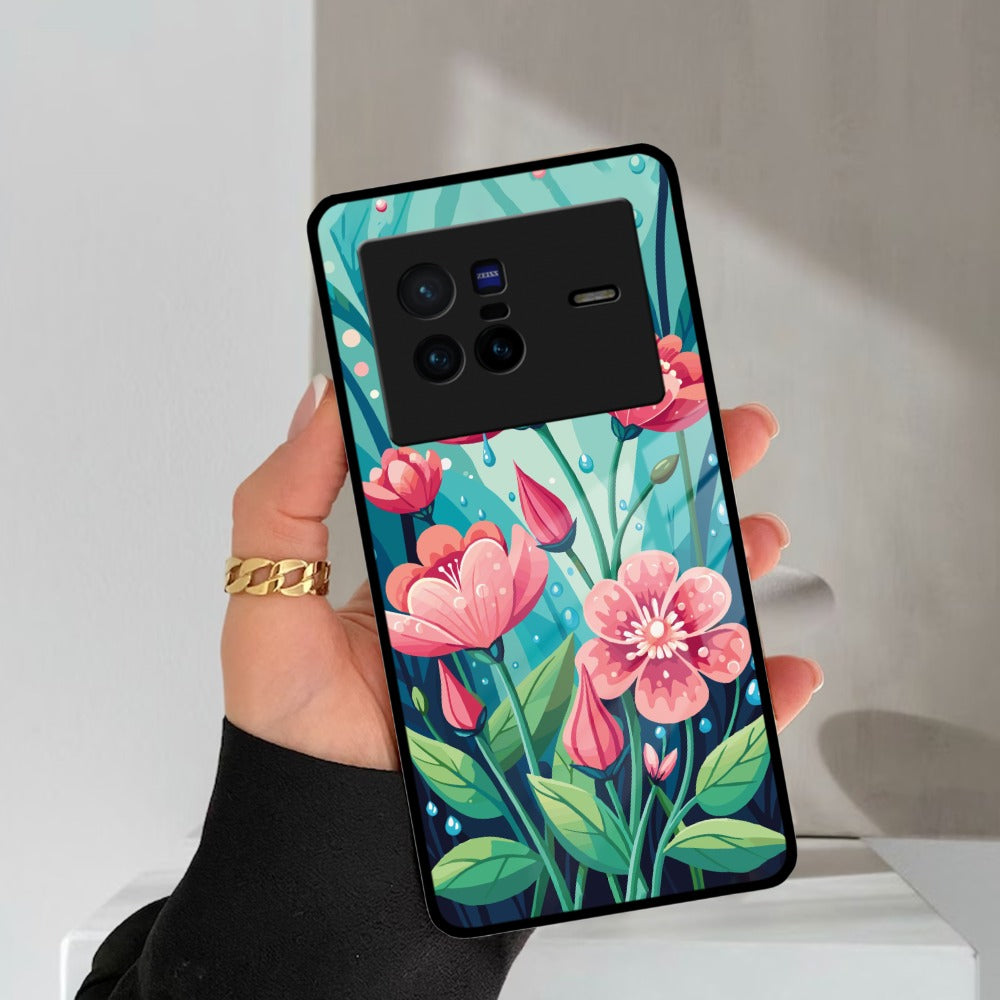 Tears of Spring Glass Case Cover For iQOO