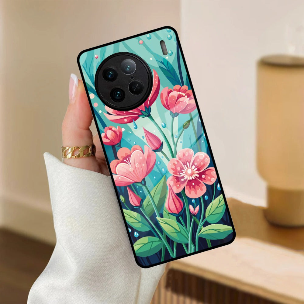 Tears of Spring Glass Case Cover For iQOO