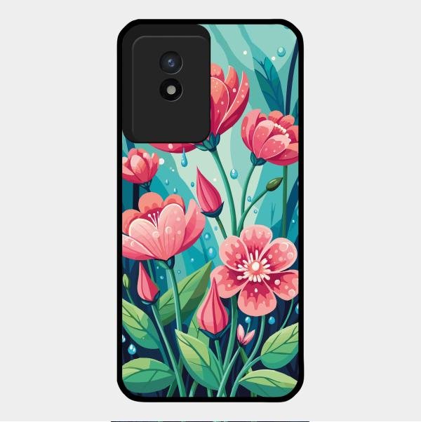 Tears of Spring Glass Case Cover For Vivo Y02T