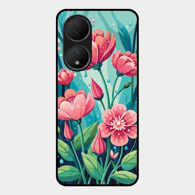 Tears of Spring Glass Case Cover For Vivo Y100A 5G
