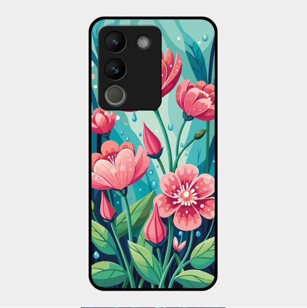 Tears of Spring Glass Case Cover For Vivo Y200 5G