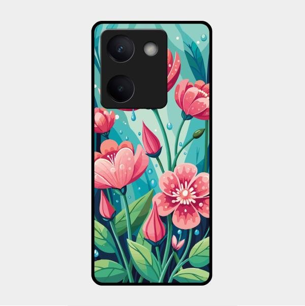 Tears of Spring Glass Case Cover For Vivo Y200 Pro 5G