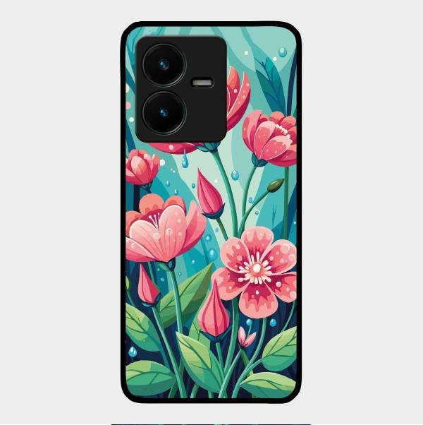 Tears of Spring Glass Case Cover For Vivo Y22