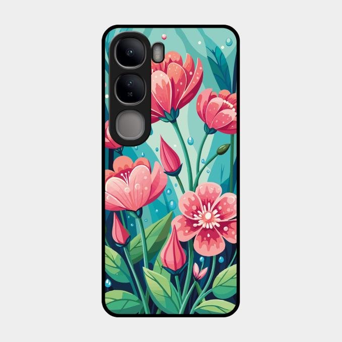Tears of Spring Glass Case Cover For Vivo Y300 5G