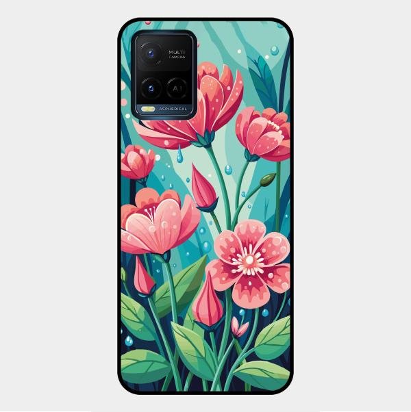 Tears of Spring Glass Case Cover For Vivo Y33T