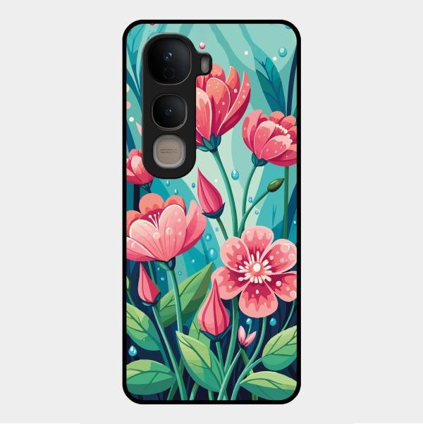 Tears of Spring Glass Case Cover For Vivo Y400 5G