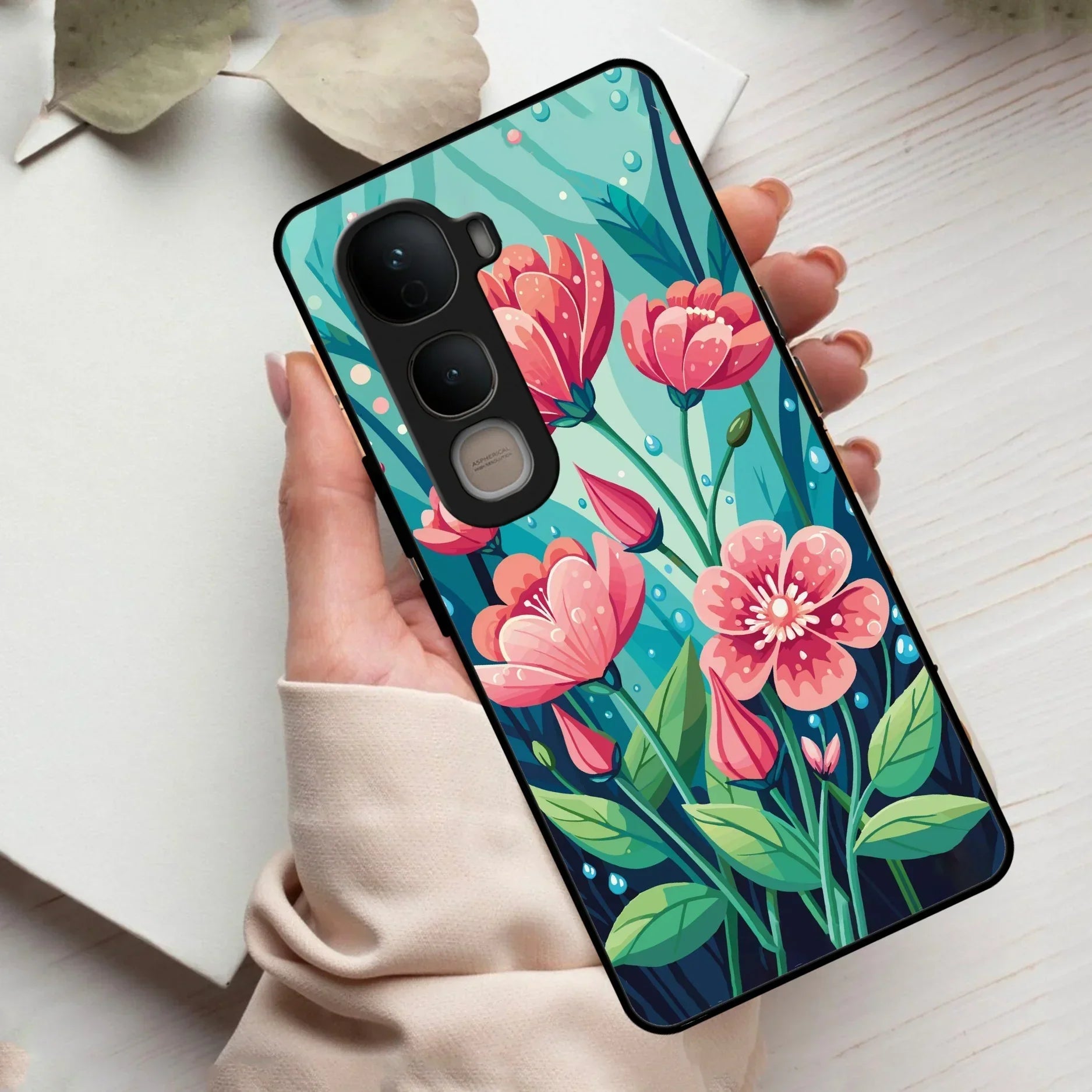 Tears of Spring Glass Case Cover For Vivo - ShopOnCliQ
