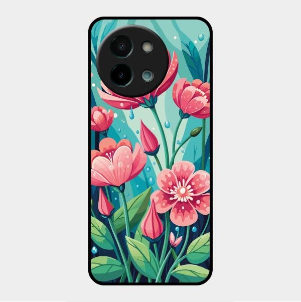 Tears of Spring Glass Case Cover For Vivo Y58 5G