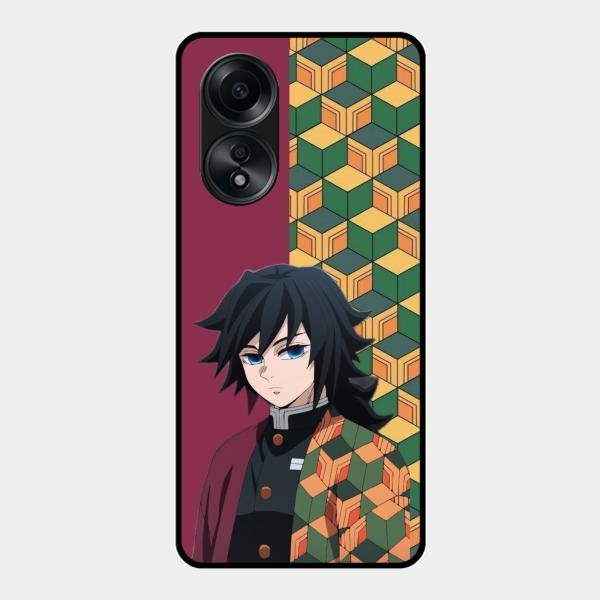 The Calm One Glass Case Cover For Oppo A58