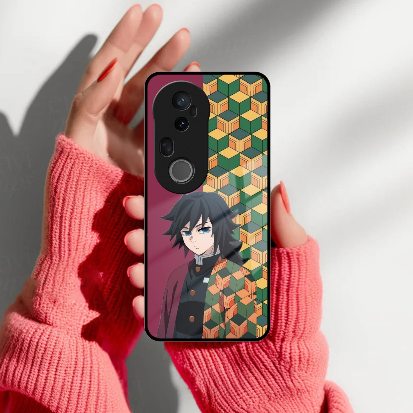 The Calm One Glass Case Cover For Vivo