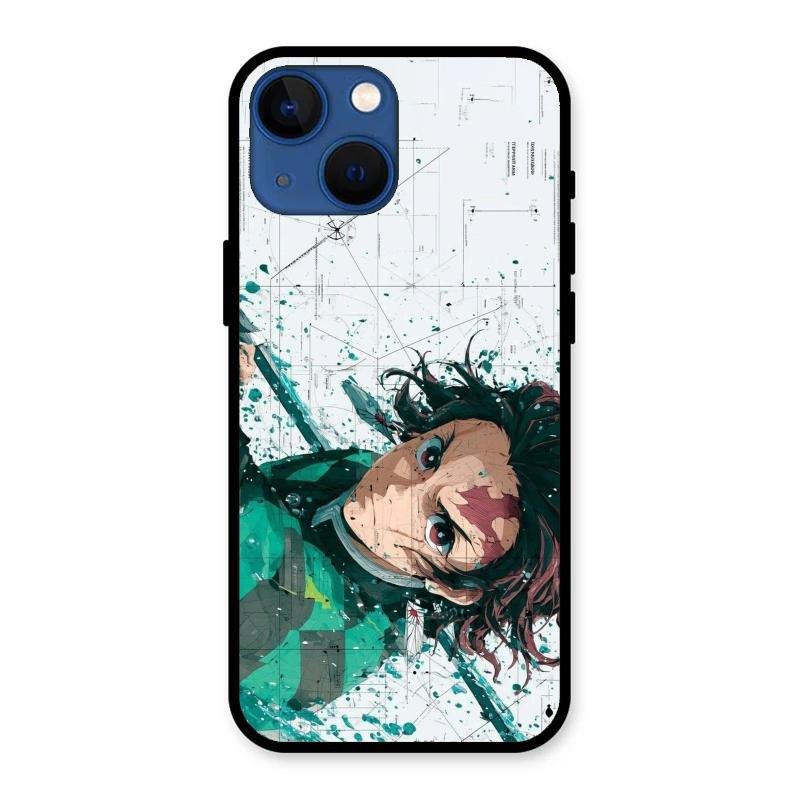 The Gentle Slayer Glass Case Cover For iPhone 13 mini
