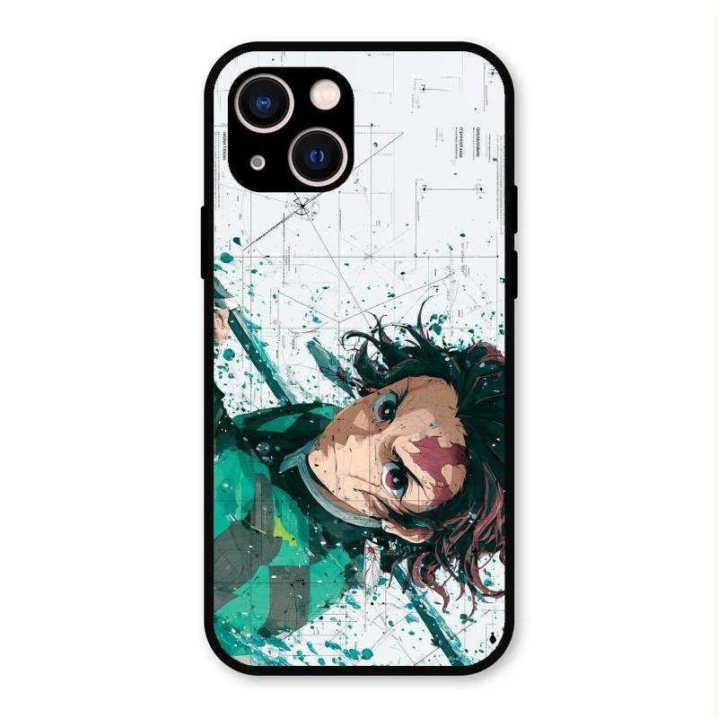 The Gentle Slayer Glass Case Cover For iPhone 13