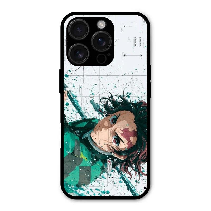 The Gentle Slayer Glass Case Cover For iPhone 16 Pro Max