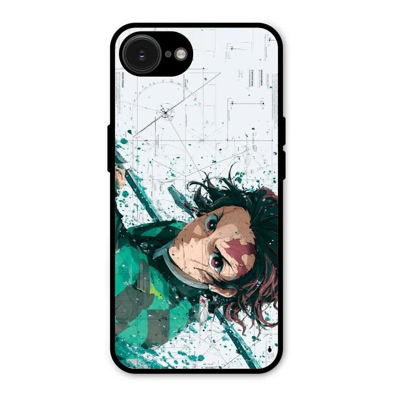 The Gentle Slayer Glass Case Cover For iPhone 16e