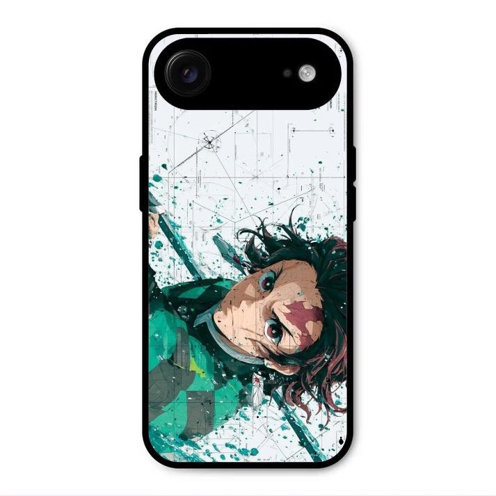 The Gentle Slayer Glass Case Cover For iPhone Air