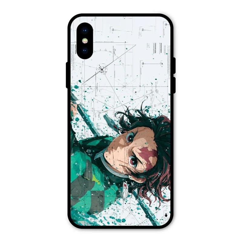 The Gentle Slayer Glass Case Cover For iPhone XS