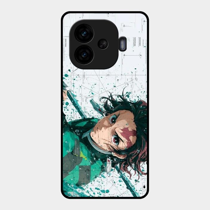 The Gentle Slayer Glass Case Cover For Iqoo Neo 10R 5G
