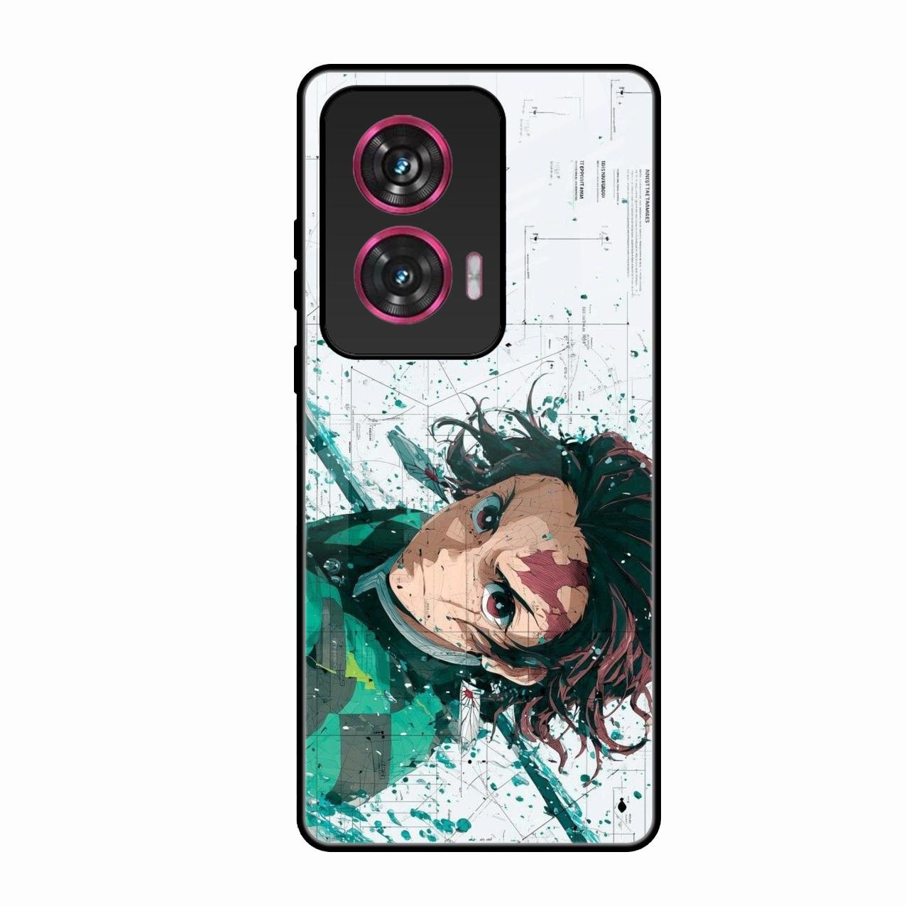 The Gentle Slayer Glass Case Cover For Motorola Edge 50 Fusion 5G