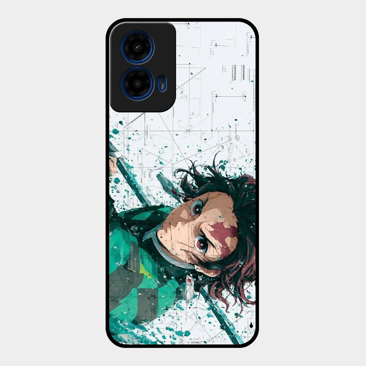The Gentle Slayer Glass Case Cover For Motorola G45 5G
