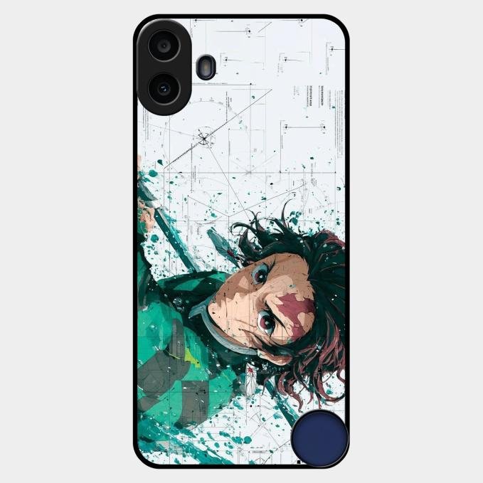 The Gentle Slayer Glass Case Cover For Nothing Cmf Phone 1