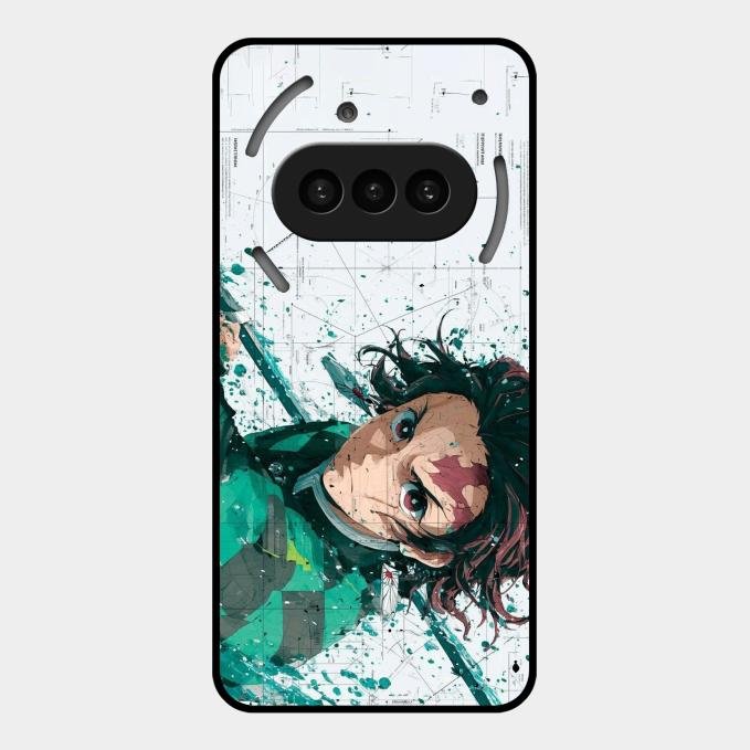 The Gentle Slayer Glass Case Cover For Nothing Phone 3A 5G
