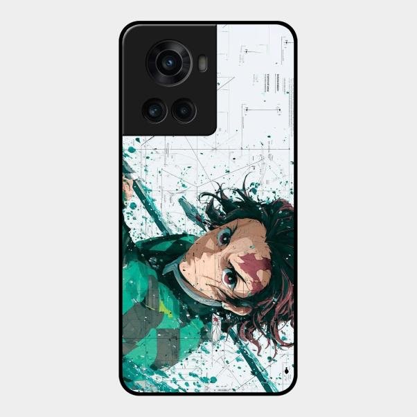 The Gentle Slayer Glass Case Cover For Oneplus 10R 5G