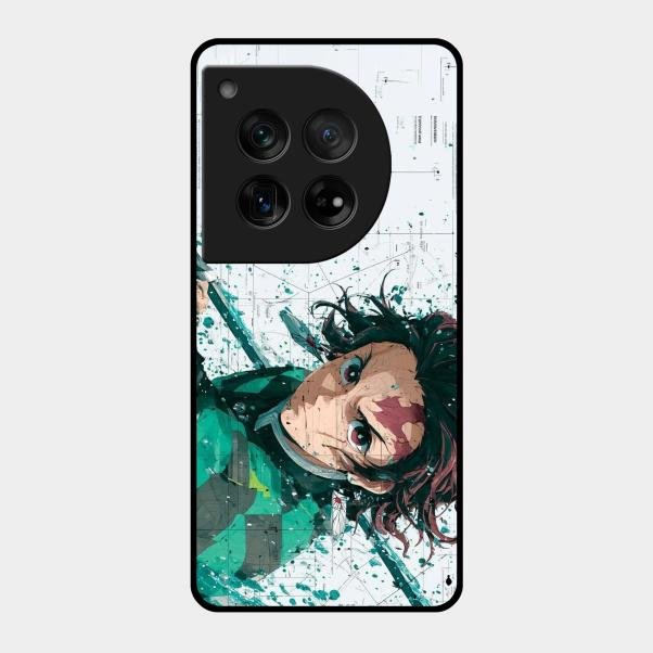 The Gentle Slayer Glass Case Cover For Oneplus 12 5G
