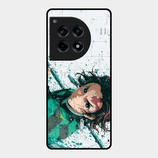 The Gentle Slayer Glass Case Cover For Oneplus 12R 5G