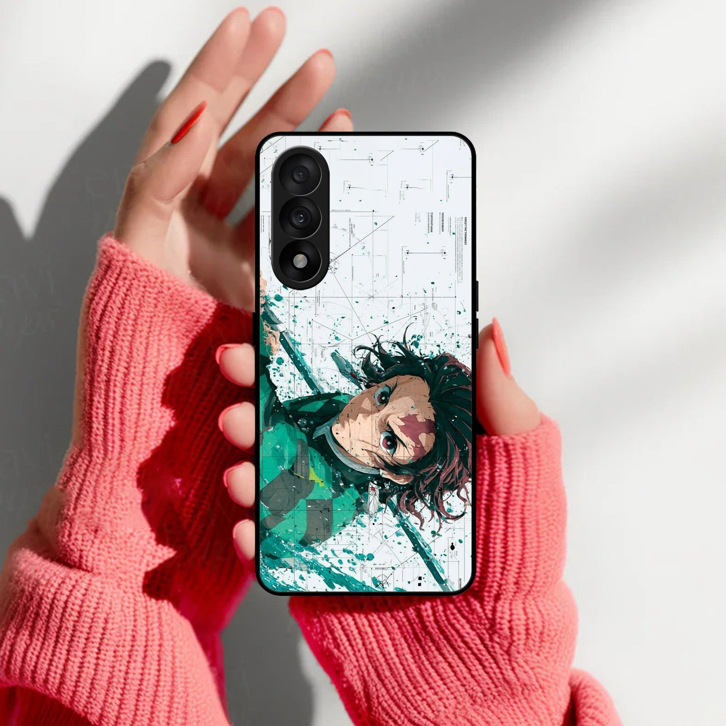 The Gentle Slayer Glass Case Cover For OnePlus