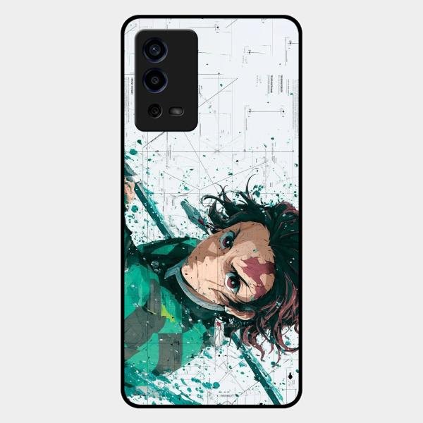 The Gentle Slayer Glass Case Cover For Oppo A55